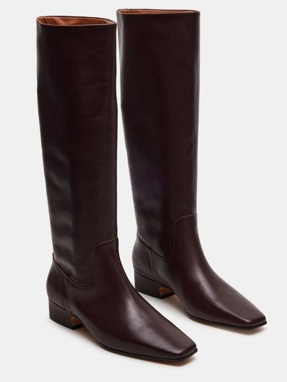 NWT Steve Madden GWYNETH Tall Burgundy Leather Knee Boot Sz 9.5